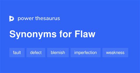 flaw synonym